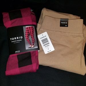 NWT Torrid Sz 00 Leggings Bundle