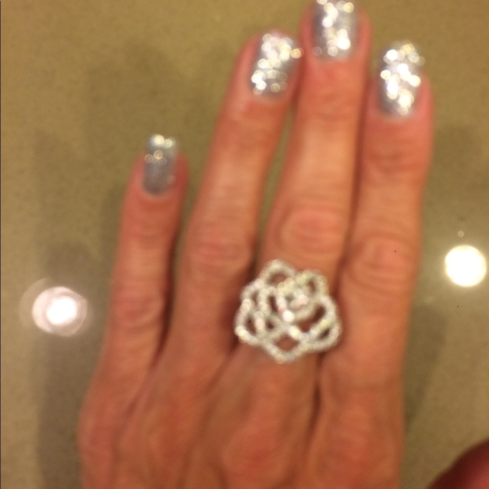 Swarovski  Crystal Rose Ring