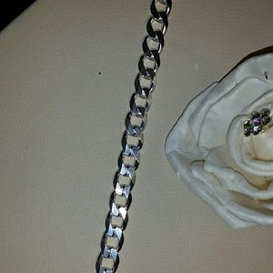 Brand New SS Curb Bracelet  **VERY HEAVY **