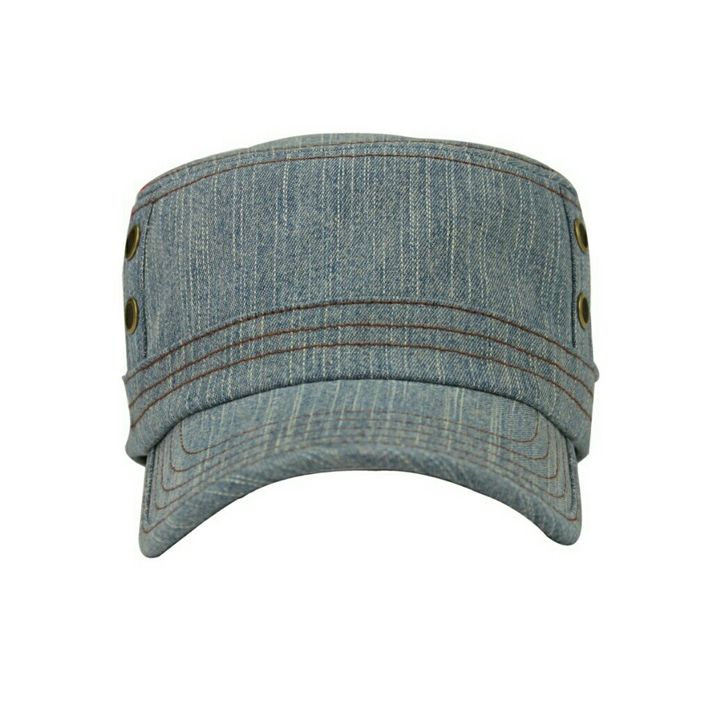 Denim Flat Top Cap - Picture 2 of 7