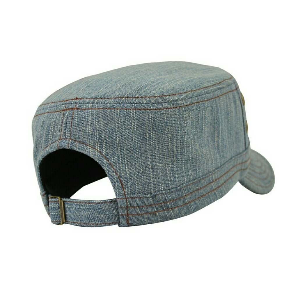 Denim Flat Top Cap - Picture 3 of 7