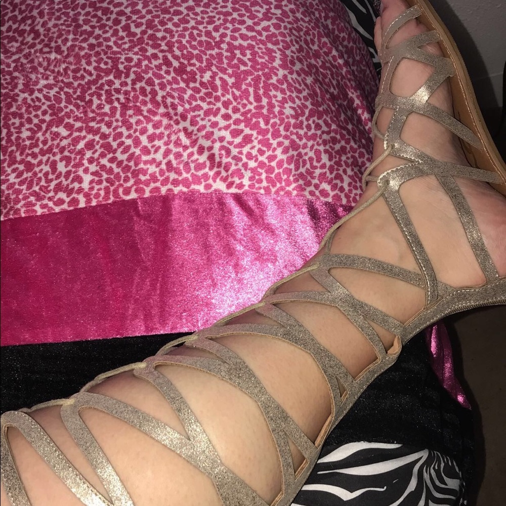 Gladiator lace up sandles
