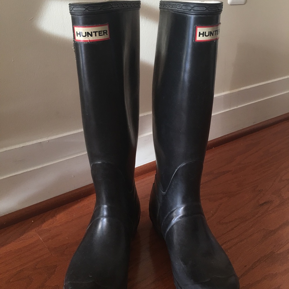 Hunter Black "Original Tall" Rain Boot