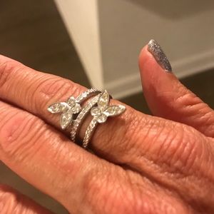 Swarovski Crystal Butterfly Ring