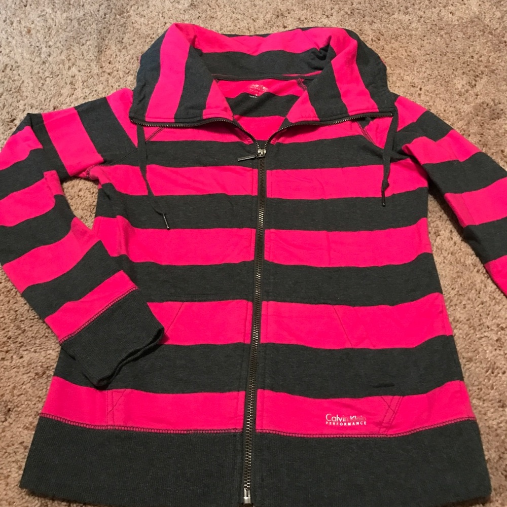 EUC Calvin Klein zip up sweatshirt