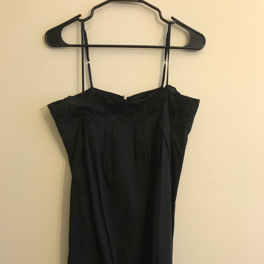 Cotton black sundress