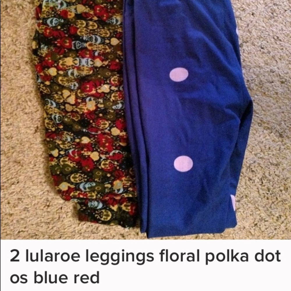 LuLaRoe 2 pairs of butter soft leggings