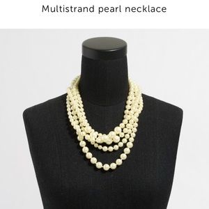 JCrew multi strand pearl necklace