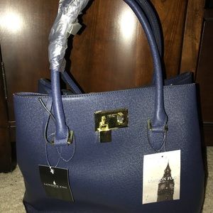 London Fog Navy Blue Tote