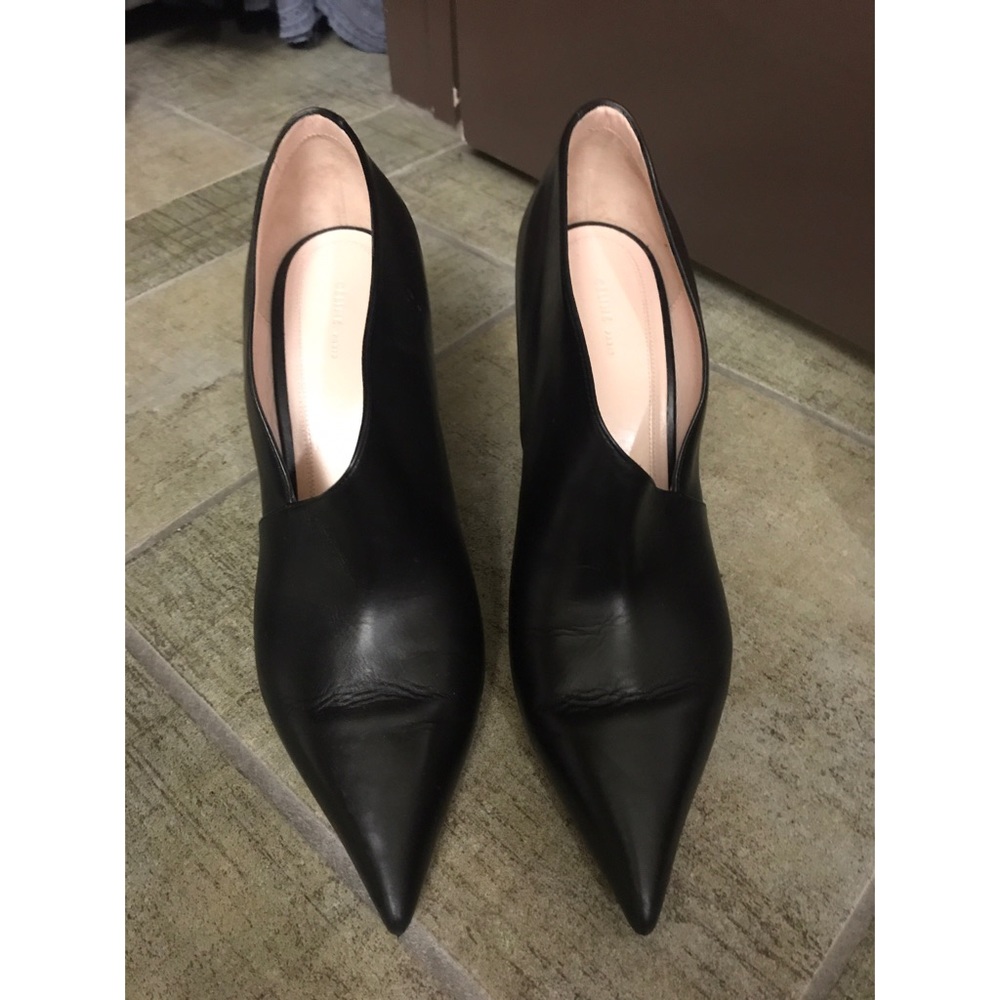 Celine Asymmetrical Essential Pumps Black Calfskin