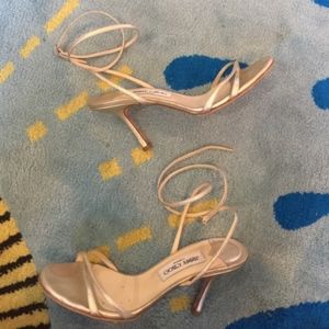 Jimmy Choo Gold Ankle Strap Heels