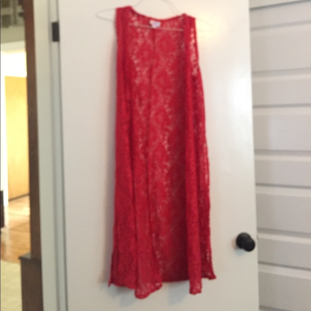 Lularoe joy vest. Never worn.