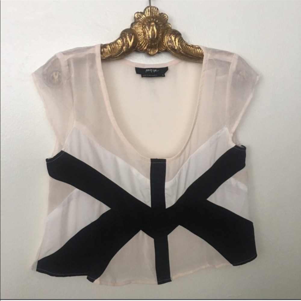 Blush Nasty Gal sheer top!
