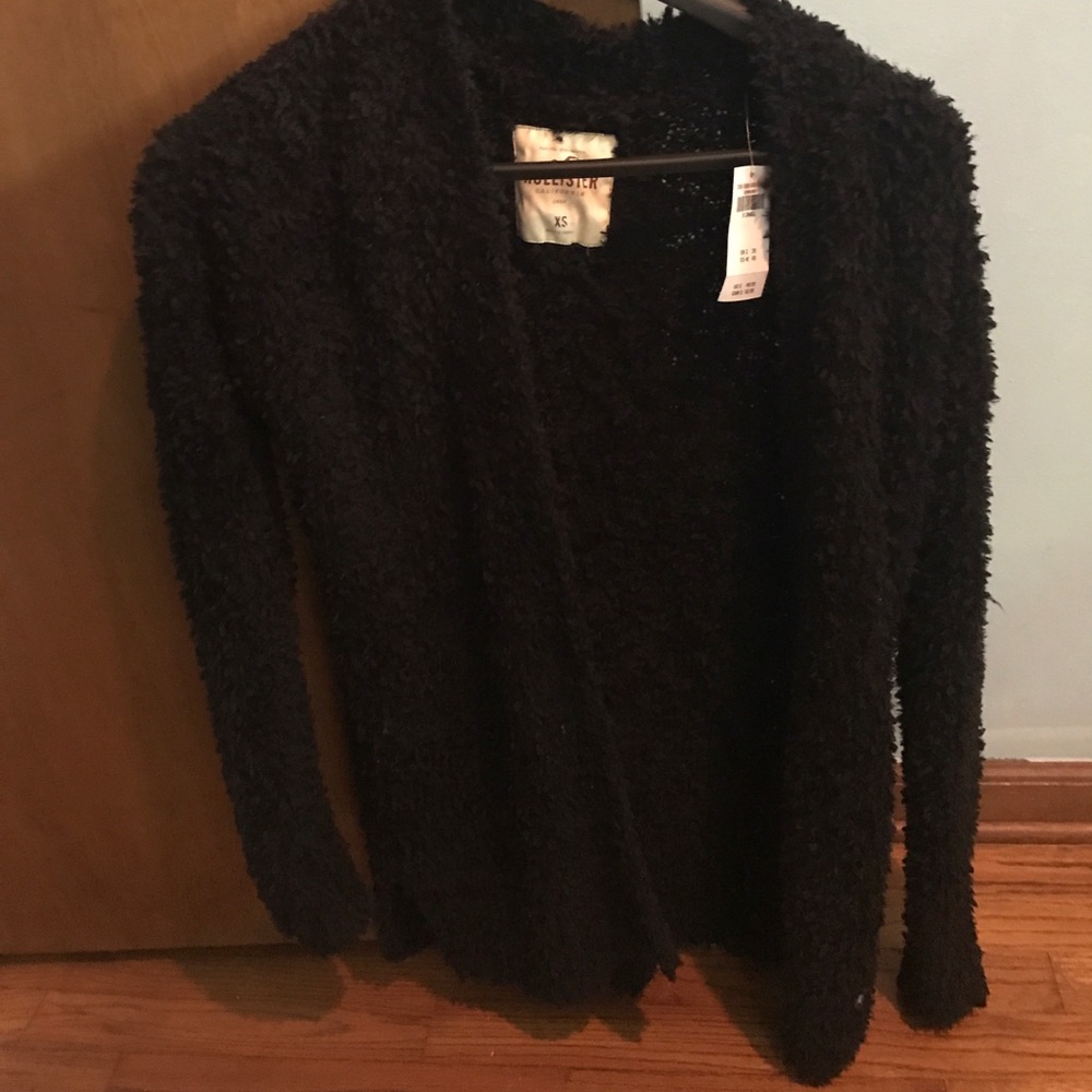 Black super comfy hollister cardigan NEW WITH TAGS