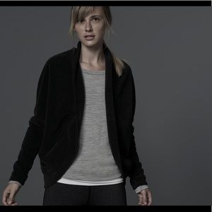 James Perse Black Cotton Cardigan Jacket