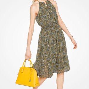 Michael Kors floral knee-length dress.