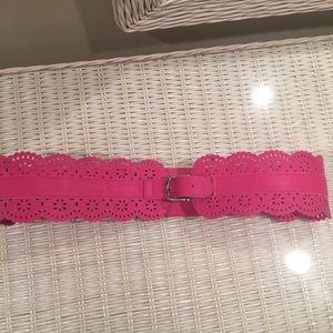 EUC- Lane Bryant Belt- Hot Pink