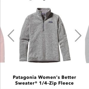 Patagonia 1/4 zip Better Sweater - Grey Small