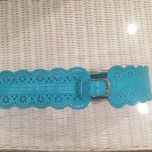 EUC- Lane Bryant Belt- Bright Blue