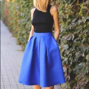Shein Royal Blue Circle Skirt (Size L)
