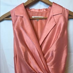 Coral plus size dress