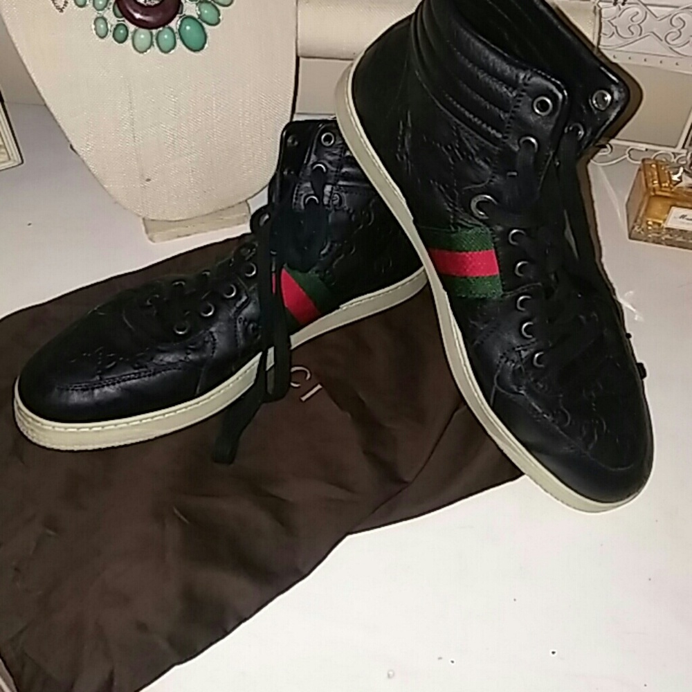 Mens authentic Gucci high tops