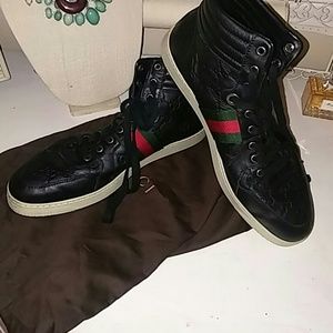Mens authentic Gucci high tops