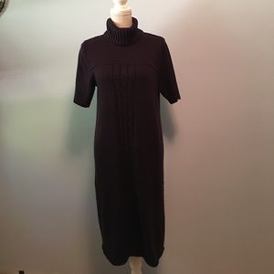 Dark purple sweater dress