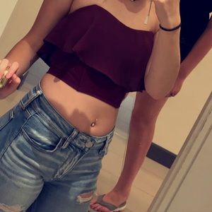 very cropped top