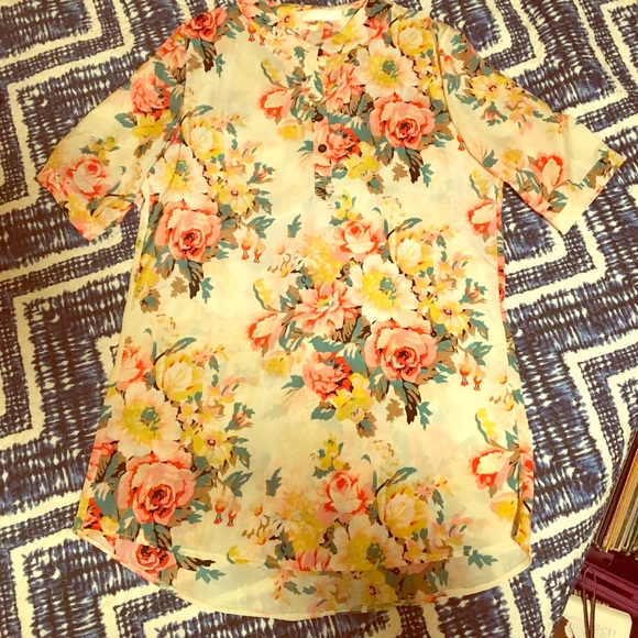 Petite Floral Dress, unknown maker - Picture 1 of 2