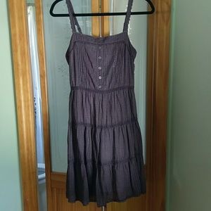 Purple Dress with cute Button Accents