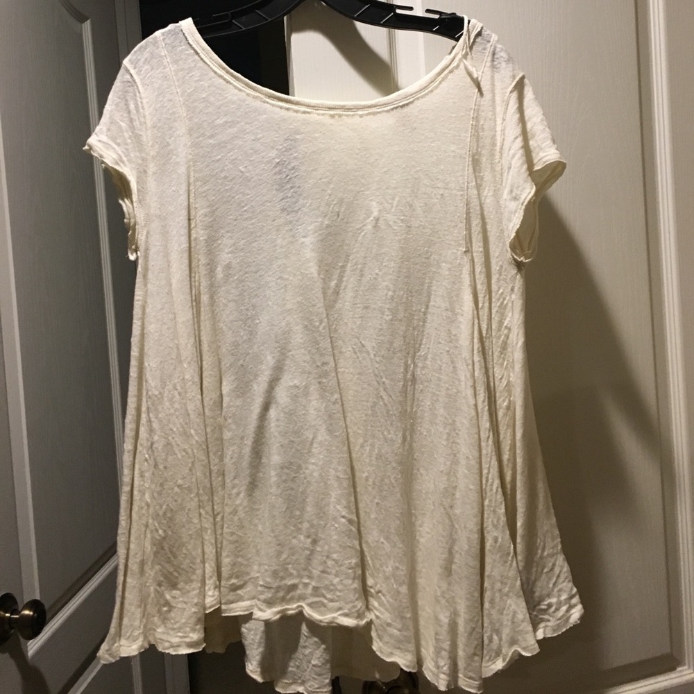 Never been worn free people white top