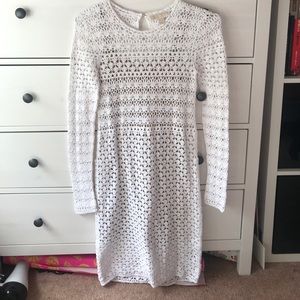 Michael Kors white knit dress.