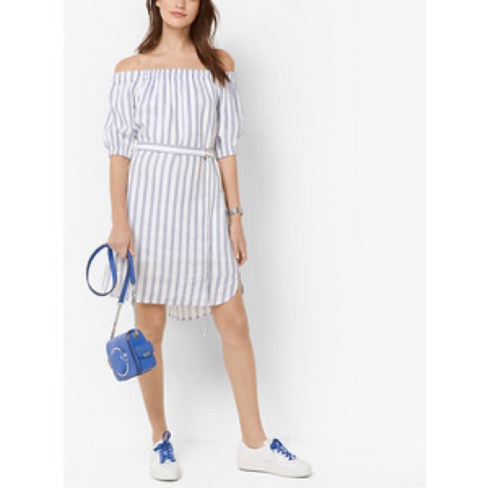 MICHAEL KORS PINSTRIPE DRESS