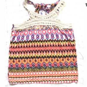 Flying Tomato Halter Crochet Tank Top