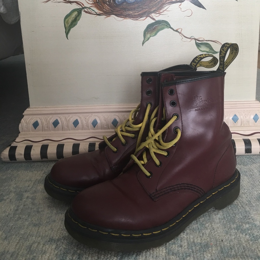 Maroon Doc Martens lightly worn!