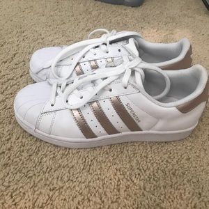 Rose gold adidas