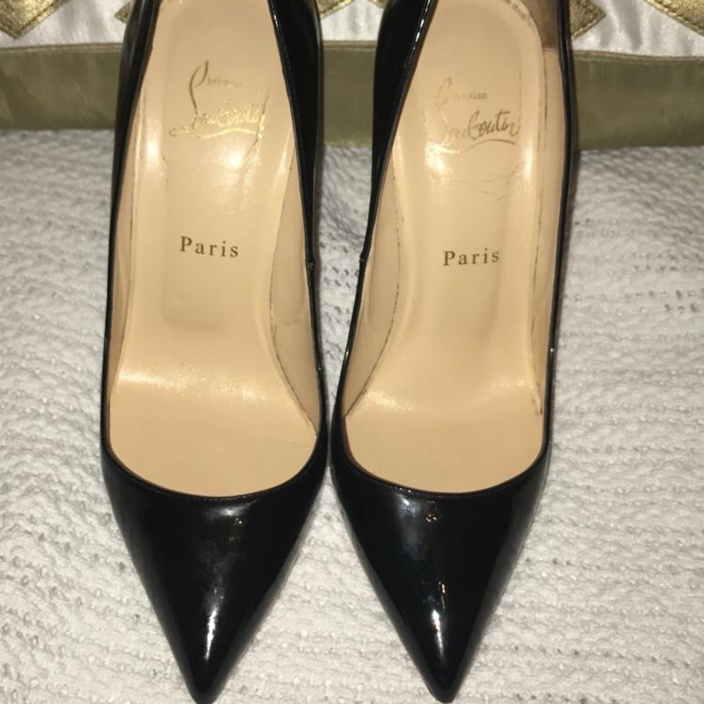 Christian Louboutin Black Patent Pigalle Pump