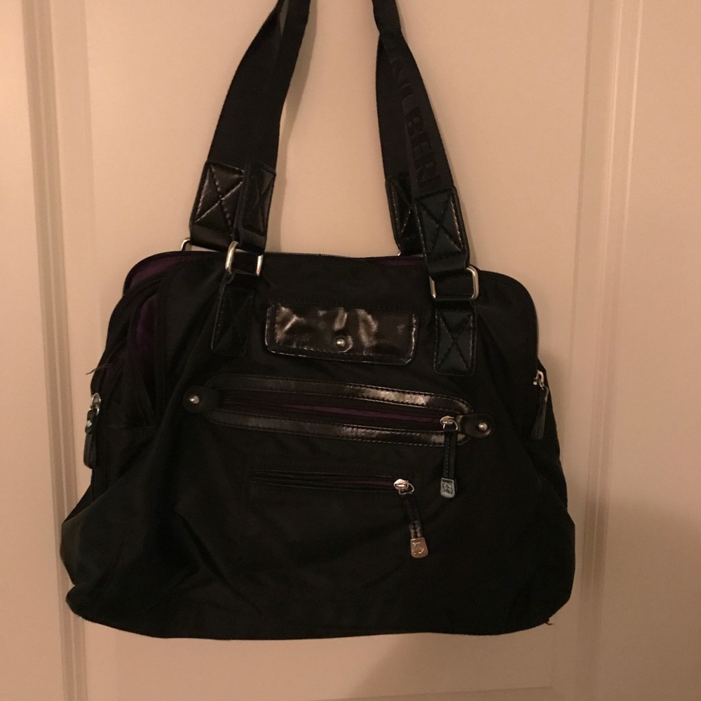 Black work tote