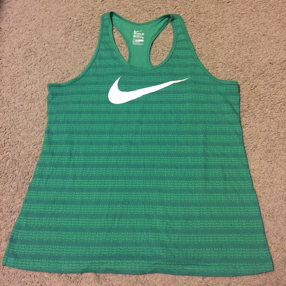 Women's Green Nike dri fit tank top size XL
