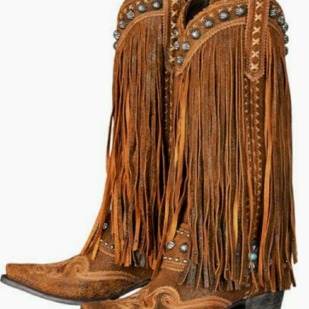Double D Ranch Prescott Brown Fringe Woman's 8
