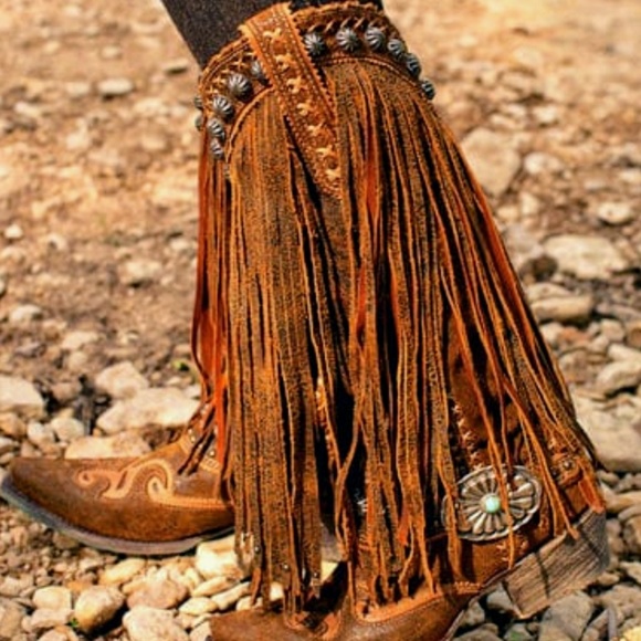 Double D Ranch Prescott Brown Fringe Woman's 8 - Picture 3 of 3