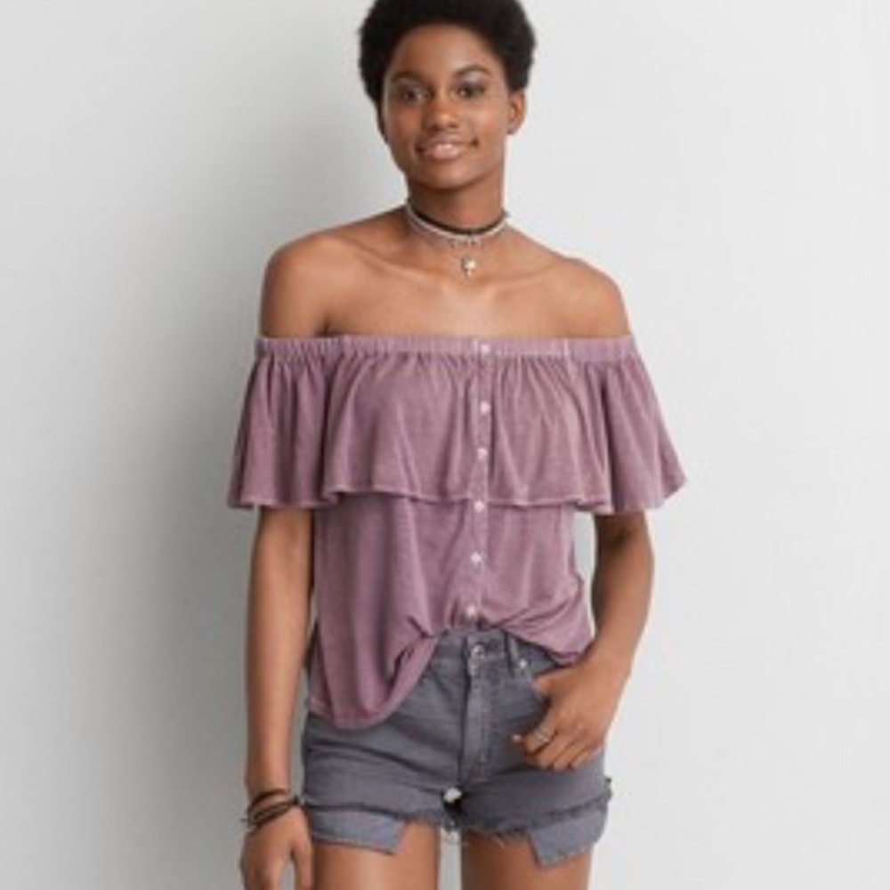 American Eagle off the shoulder top fits m or l