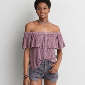 American Eagle off the shoulder top fits m or l