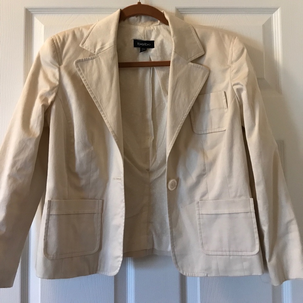 Bebe Cream Blazer