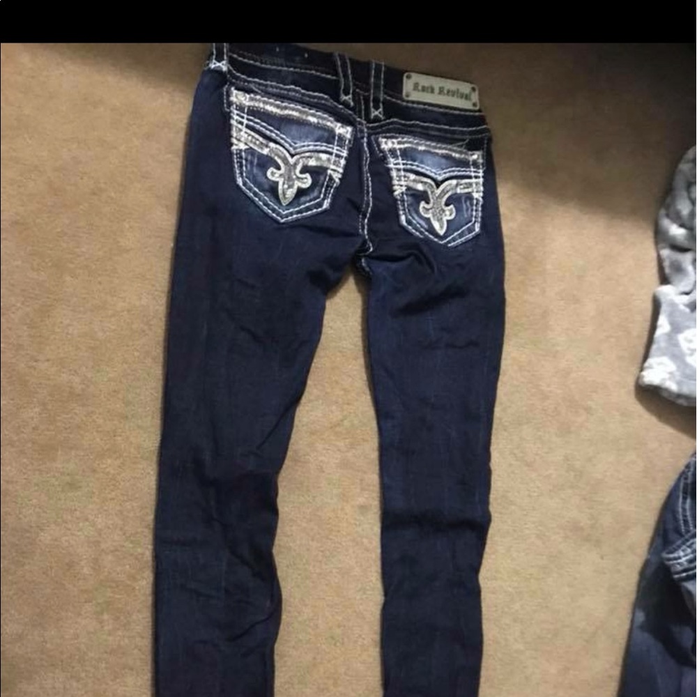 Rock Revival Skinny Jeans Size 24