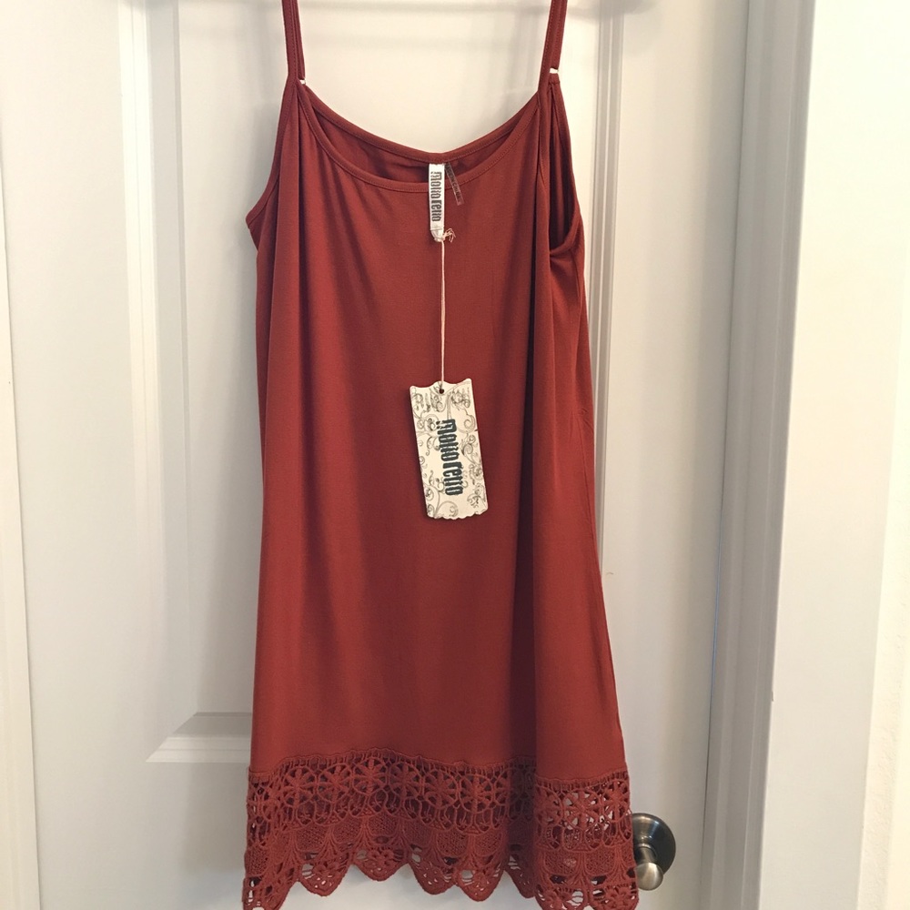 Burnt Orange tube dress NWT