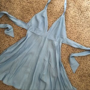 Lulus Blue Halter Dress