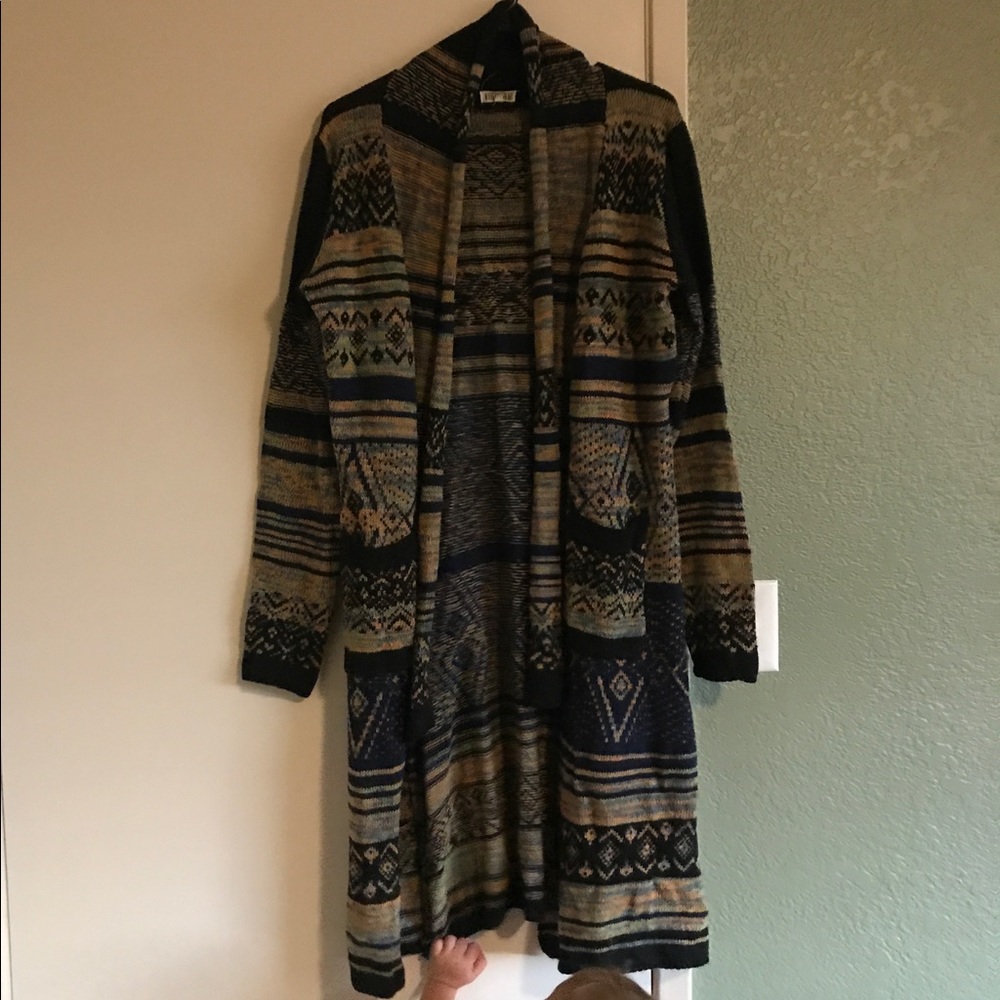 tribal cardigan. size x large. nwot.