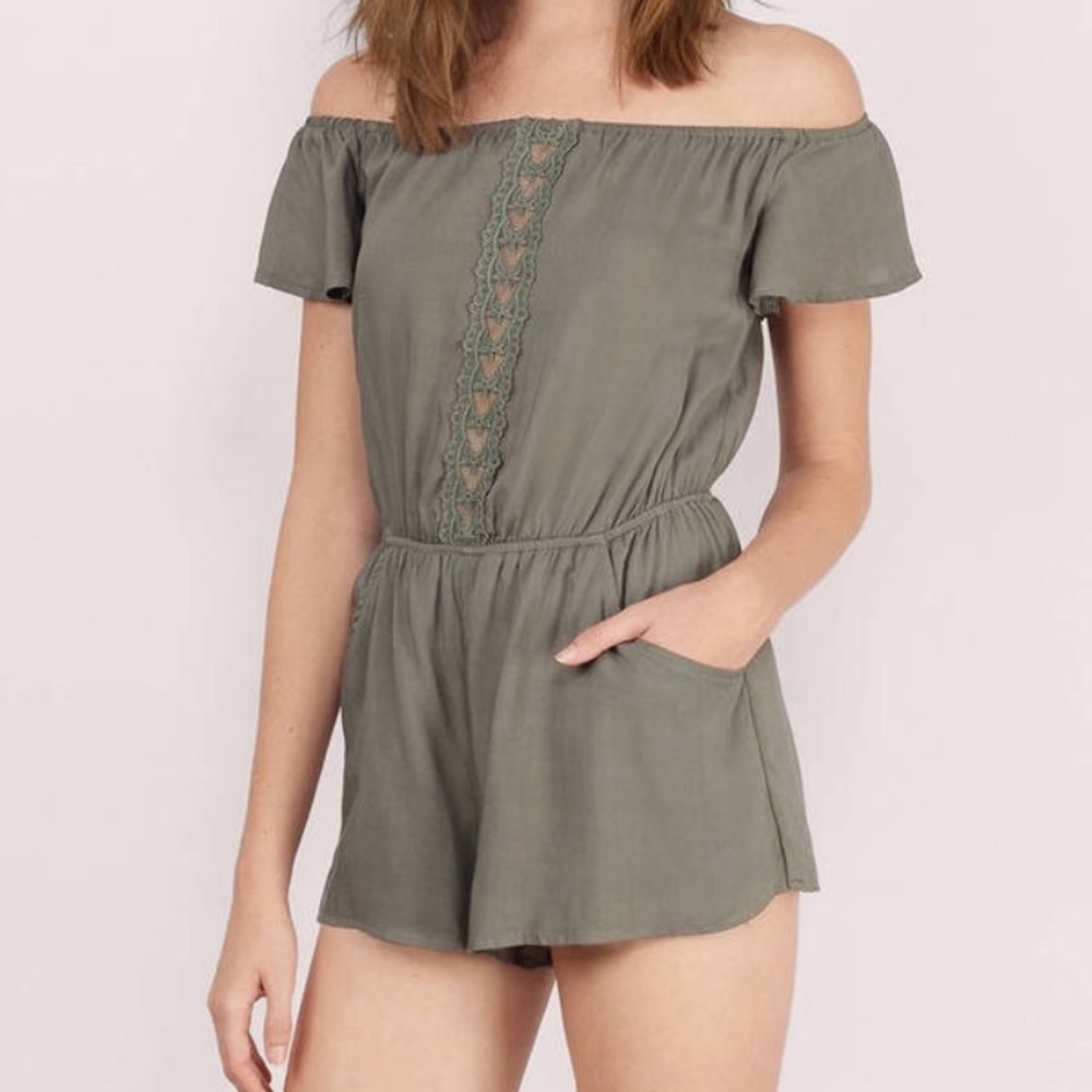 Green Romper brand new with tags
